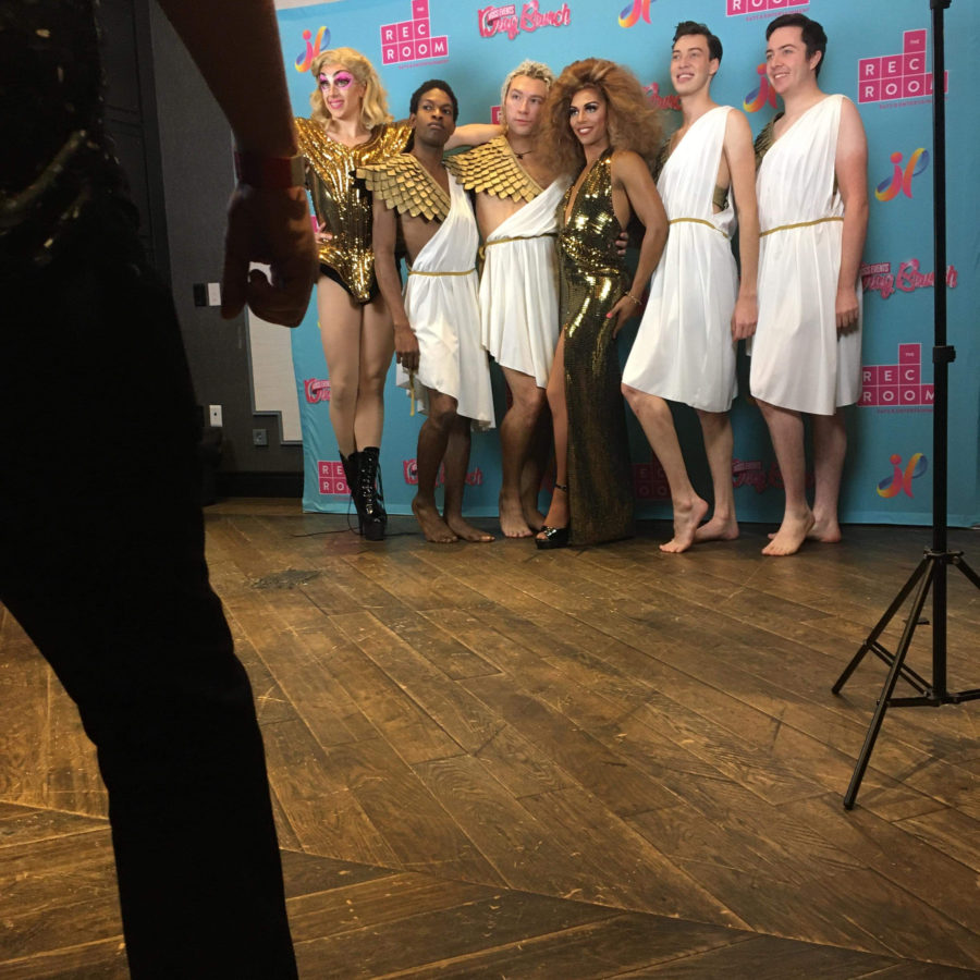 A photo of Mason ready to slay the day with 'Drag Race's Shangela'  for Toronto's DRAG BRUNCH