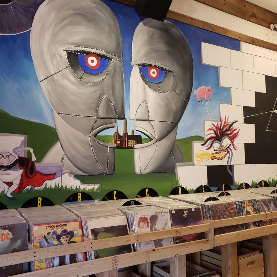 Pink Floyd Mural at Second Change Records in Caledonia