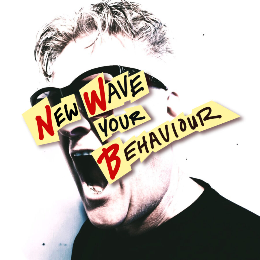 promo image for New Wave Your Behaviour,  a performance delivered at the 2023 Hamilton Fringe Festival.