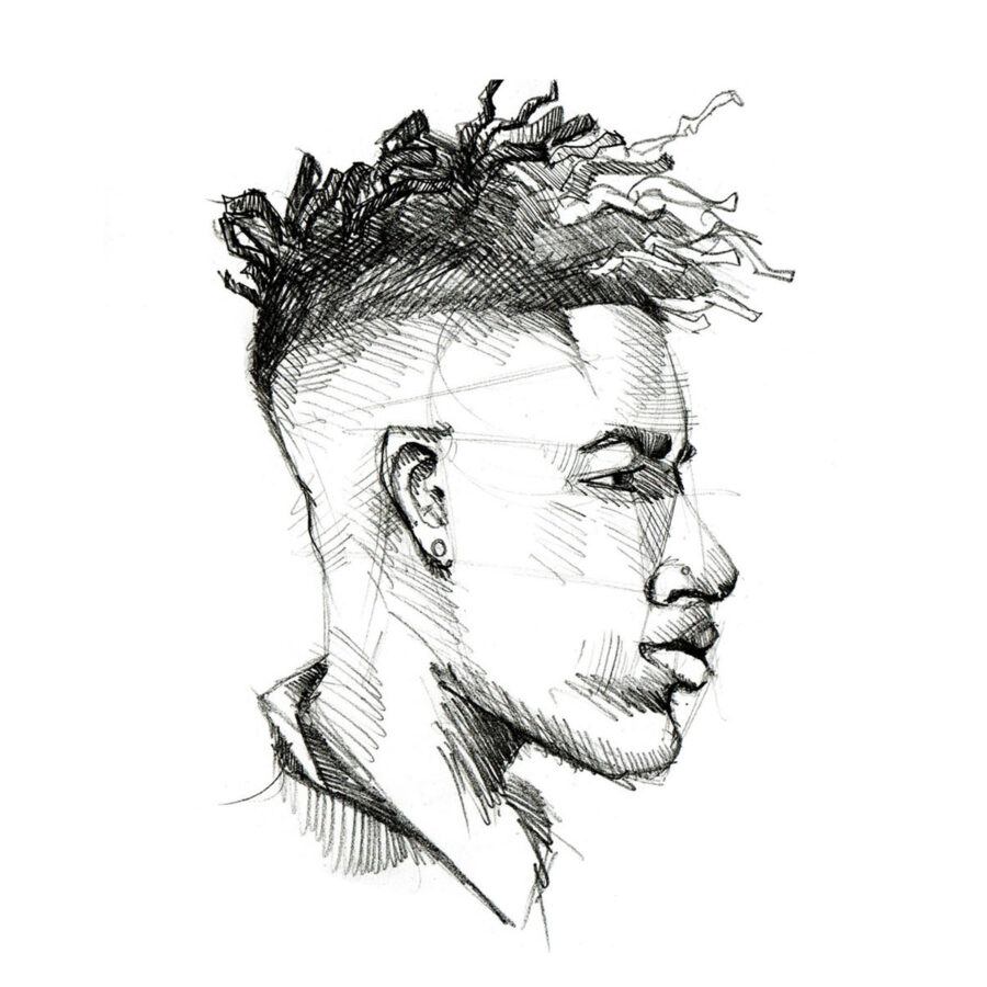 Exploring captivating and edgy pencil portraits, meticulously crafted to enchant and inspire