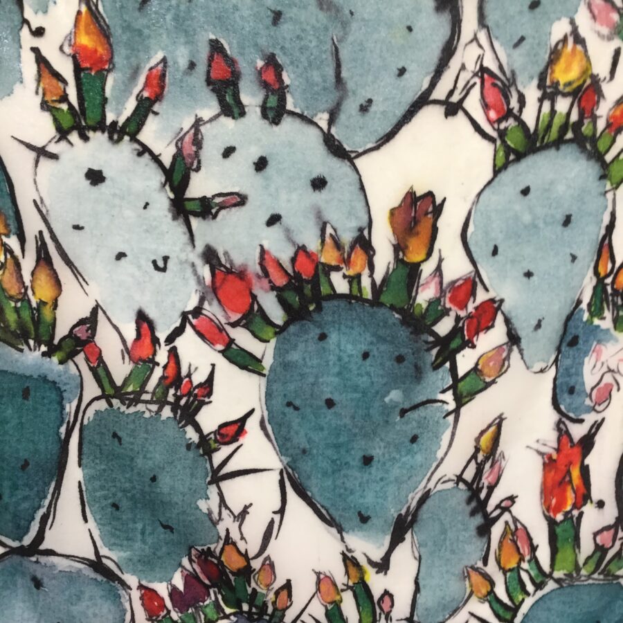 Cactus polychromatic print